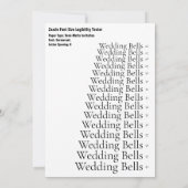 Zazzle Cormorant Lettergrootte leesbaarheidscontro Kaart (Achterkant)