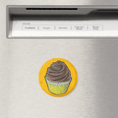 Zazzle cupcake 1 magneet (Insitu (Vaatwasser))
