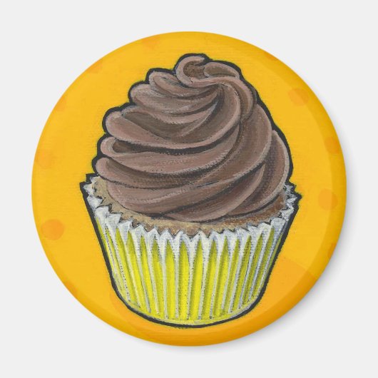 Zazzle cupcake 1 magneet (Voorkant)