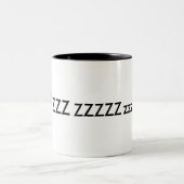 Zazzle CupZZZ, ZZZZZZ, ZZZZ, zzzzzzzzzzzz Tweekleurige Koffiemok (Center)