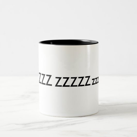 Zazzle CupZZZ, ZZZZZZ, ZZZZ, zzzzzzzzzzzz Tweekleurige Koffiemok (Center)