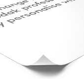 Zazzle Custom 12 × 18-inch foto Print Sjabloon Afdruk (Hoek)