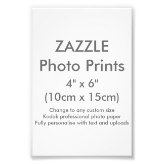 Zazzle Custom 4-inch x 6-inch foto Print Sjabloon Afdruk