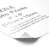 Zazzle Custom 4-inch x 6-inch foto Print Sjabloon Foto Afdruk (Hoek)