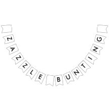 Zazzle Custom Bunting Banner - Swallowtail