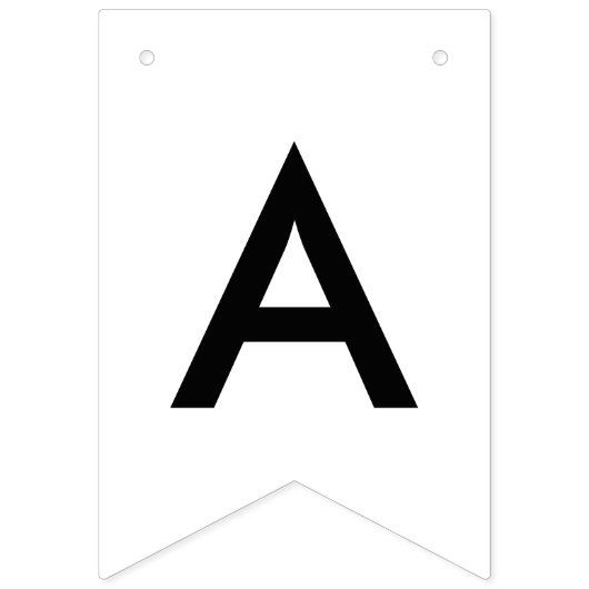 Zazzle Custom Bunting Banner - Swallowtail (Derde vlag)