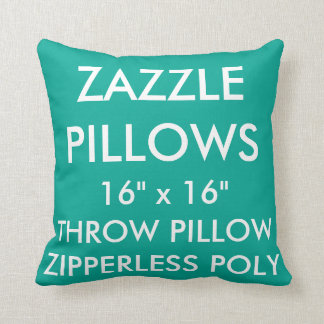 Zazzle Custom GREEN Zipperless Poly Sierkussen
