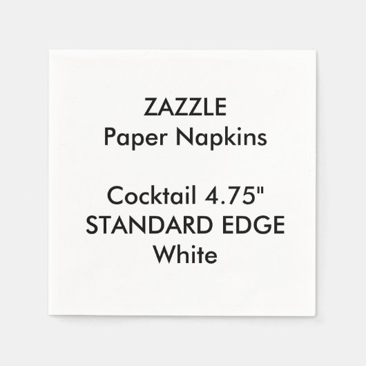 ZAZZLE Custom Plain Edge Cocktail Papieren servett Servetten (Voorkant)