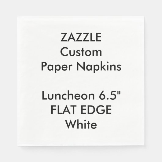 Zazzle Custom Plain Edge Luncheon Papieren servett Servetten (Voorkant)