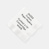 Zazzle Custom WHITE Coined Cocktail Papieren serve Servet (Hoek)
