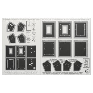 Zazzle Fabric 2 wasbaar zonder naaw zwarte fotofra Stof