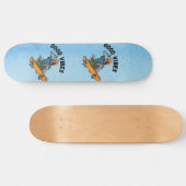 Zazzle goede vibes persoonlijk skateboard (Horizontaal)