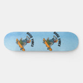 Zazzle goede vibes persoonlijk skateboard (Horizontaal)