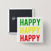 Zazzle Happy-knop Vierkante Button 5,1 Cm (Voorkant /achterkant)