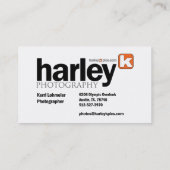 zazzle harley-ontwerp visitekaartje (Achterkant)