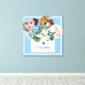 Zazzle het is een jongen canvas afdruk (Insitu (Houten vloer))