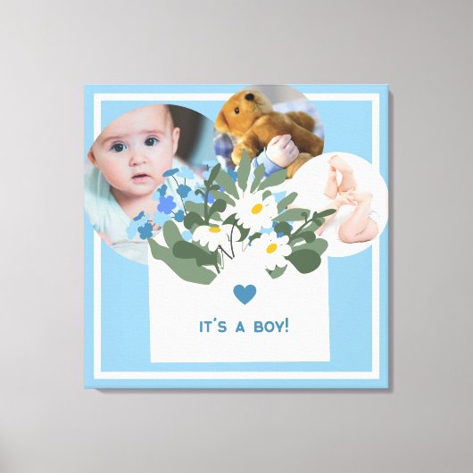 Zazzle het is een jongen canvas afdruk (Voorkant)