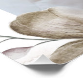 Zazzle houdt van vrede en glanzend poster (Hoek)