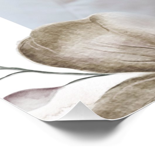 Zazzle houdt van vrede en glanzend poster (Hoek)