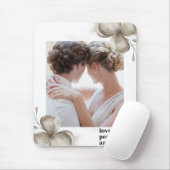 Zazzle houdt van vrede en vreugde, muispad muismat (Met muis)