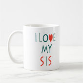 Zazzle Ik Hou Van Mijn Zus Mok (Links)