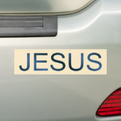 ZAZZLE_Jesus Bumpersticker (Op auto)
