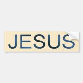 ZAZZLE_Jesus Bumpersticker (Voorkant)