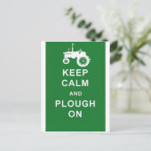 Zazzle Keep Calm Plough.jpg Briefkaart (Staand voorkant)