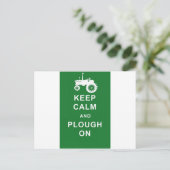Zazzle Keep Calm Plough.jpg Briefkaart (Staand voorkant)
