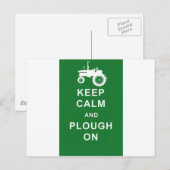 Zazzle Keep Calm Plough.jpg Briefkaart (Voorkant / Achterkant)