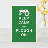 Zazzle Keep Calm Plough.jpg Kaart (Gele Bloem)
