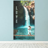 Zazzle-liefdescanvasverf Canvas Afdruk (Insitu (Houten vloer))