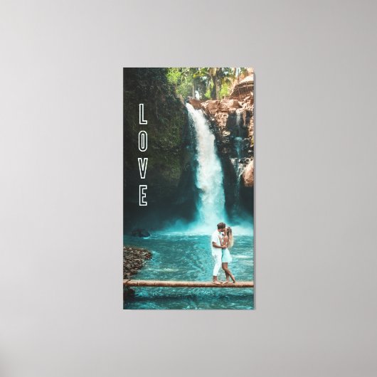 Zazzle-liefdescanvasverf Canvas Afdruk (Voorkant)