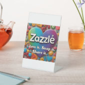 Zazzle lover reclamebord met voetstuk (Insitu)