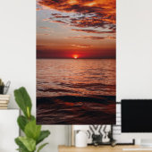 Zazzle lucht zee zon poster prints  (Thuiskantoor)