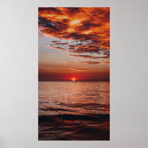 Zazzle lucht zee zon poster prints 