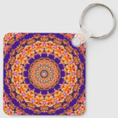 Zazzle Mandala Sleutelhanger (Achterkant)