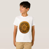 Zazzle - Masculine Gold Pentacle-noback T-shirt (Voorkant volledig)