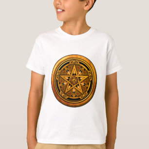 Zazzle - Masculine Gold Pentacle-noback T-shirt