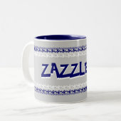 Zazzle Me Blue Mok (Voorkant links)