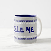 Zazzle Me Blue Mok (Voorkant rechts)