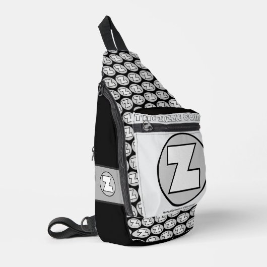 Zazzle merklogo sling bag (Linkerhoek)