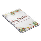 Zazzle Merry Notitieboek (Rechterzijde)