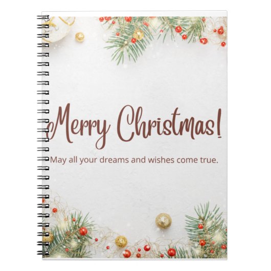 Zazzle Merry Notitieboek (Voorkant)