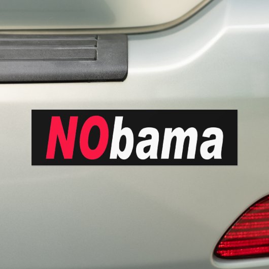 ZAZZLE NObama2 Bumpersticker (Op auto)
