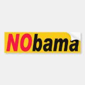 ZAZZLE NObama3 Bumpersticker (Voorkant)