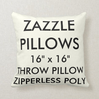Zazzle op maat gemaakte IVORY ritsloze poly throw  Kussen