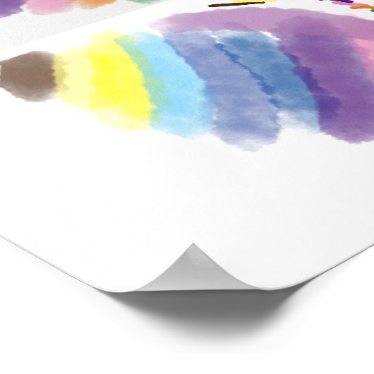 Zazzle-palet testen poster (Hoek)