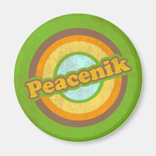 Zazzle_Peacenik_Button kopiëren Magneet (Voorkant)