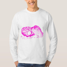 Zazzle Pearl Style Basic Lange Mannen T-shirt